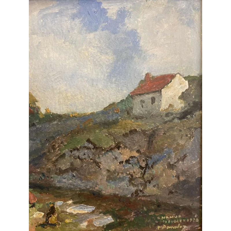 Albert DANDOY (1885-1977): “de hanen - 1930 - Namen (Bouge)”