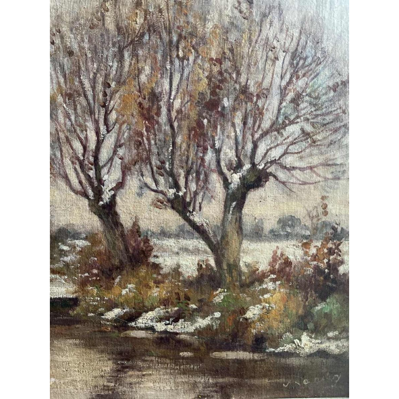 Albert DANDOY (1885-1977): “Landschap onder de sneeuw”