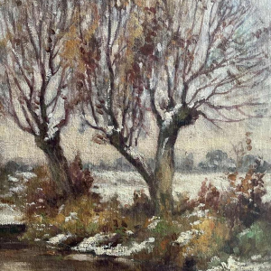 Albert DANDOY (1885-1977): « Paysage sous la neige »