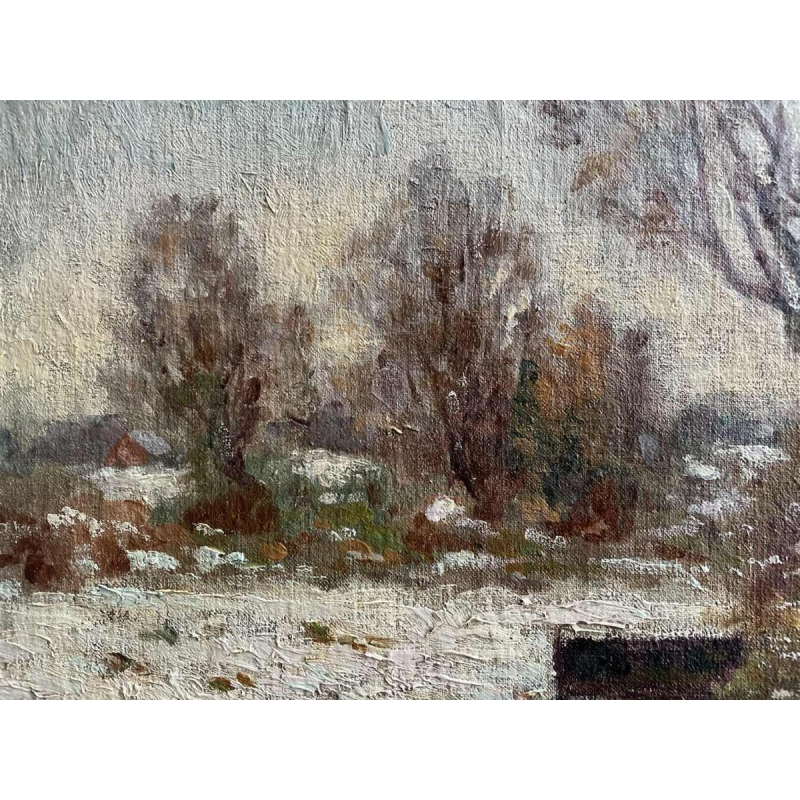 Albert DANDOY (1885-1977): « Paysage sous la neige »