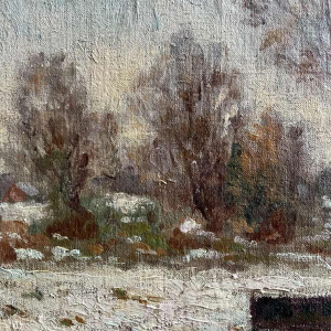 Albert DANDOY (1885-1977): “Landschap onder de sneeuw”