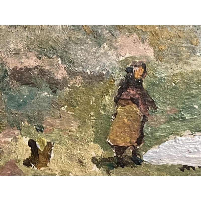 Albert DANDOY (1885-1977): “the cockerels - 1930 - Namur (Bouge)”