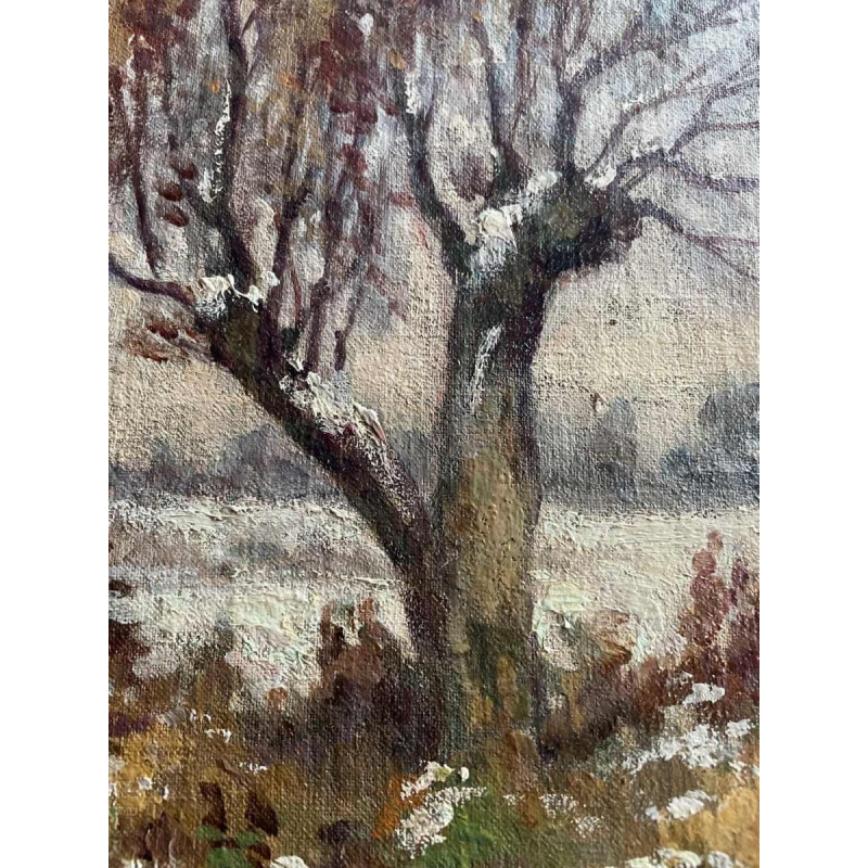 Albert DANDOY (1885-1977): « Paysage sous la neige »