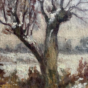 Albert DANDOY (1885-1977): « Paysage sous la neige »