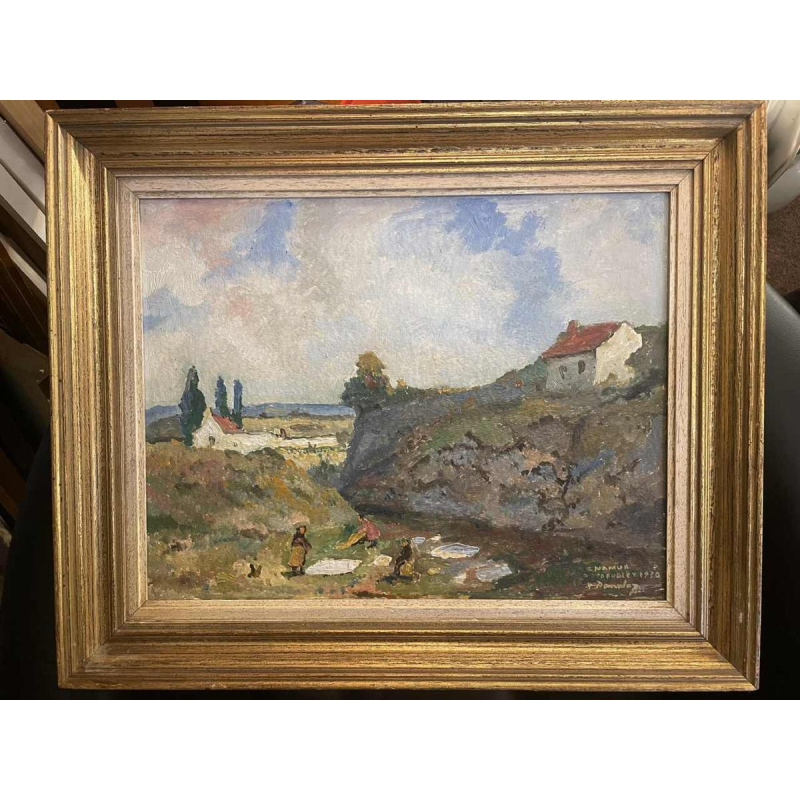 Albert DANDOY (1885-1977): “de hanen - 1930 - Namen (Bouge)”