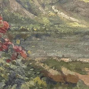 Henri BODART (1874-1940): « Massif de fleurs en bord de Meuse »