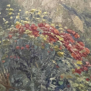 Henri BODART (1874-1940): "Bloemenperk aan de oevers van de Maas".