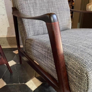 Pair of fully restored vintage armchairs, Scandinavian design, circa 1950