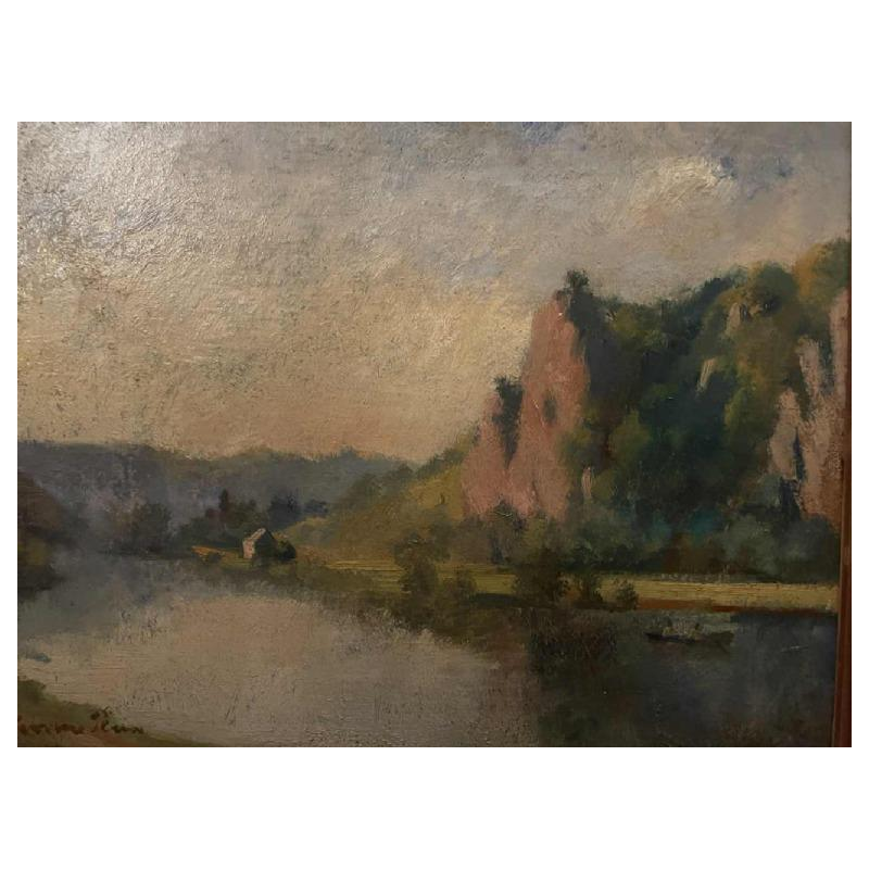 Yvonne PERIN (1905-1967): «  Vue de Meuse »