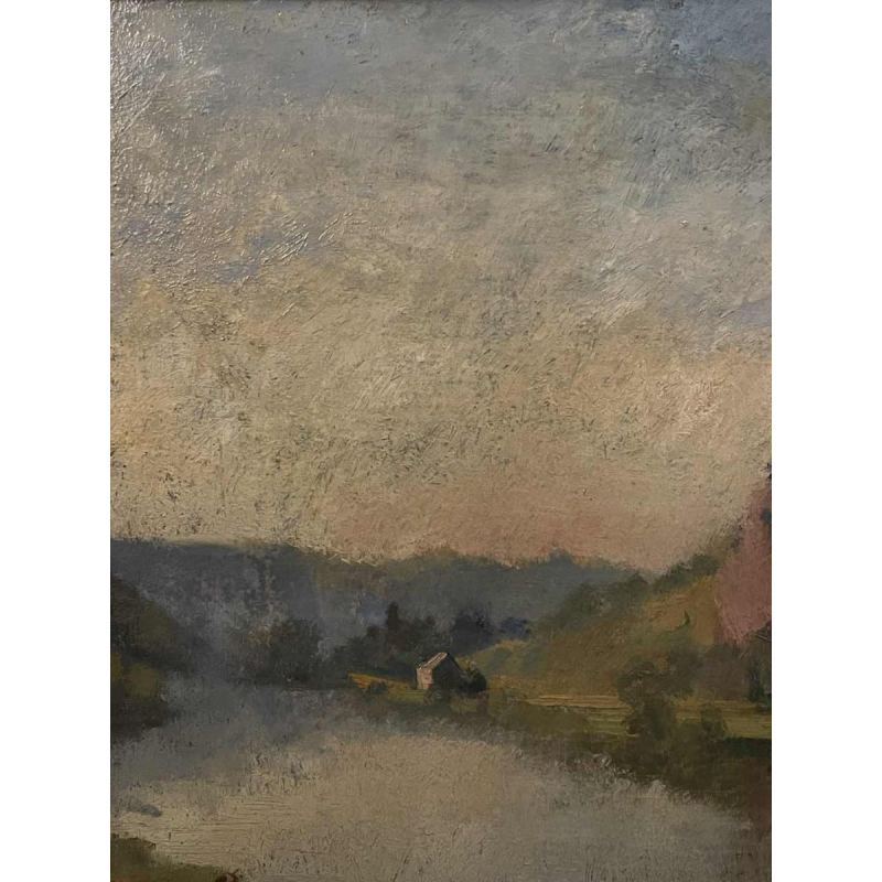 Yvonne PERIN (1905-1967): «  Vue de Meuse »