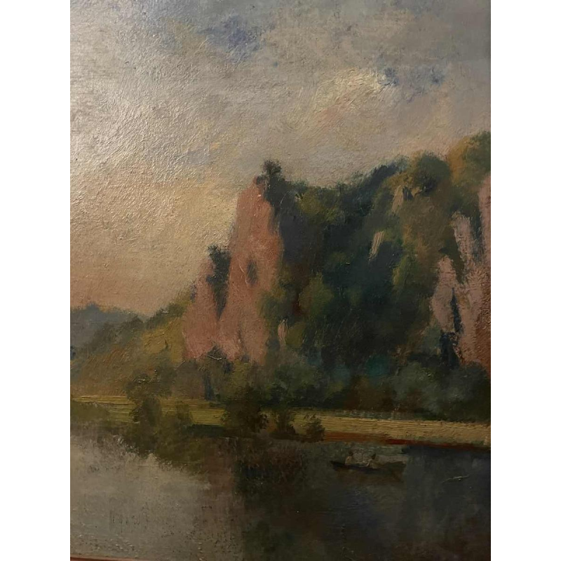 Yvonne PERIN (1905-1967): «  Vue de Meuse »