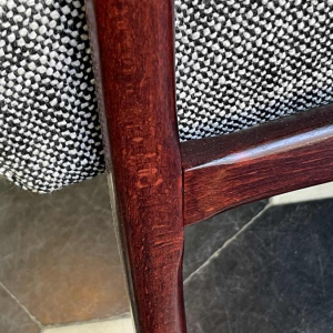 Paire de fauteuils vintage entièrement restaurés, Design scandinave, ca 1950