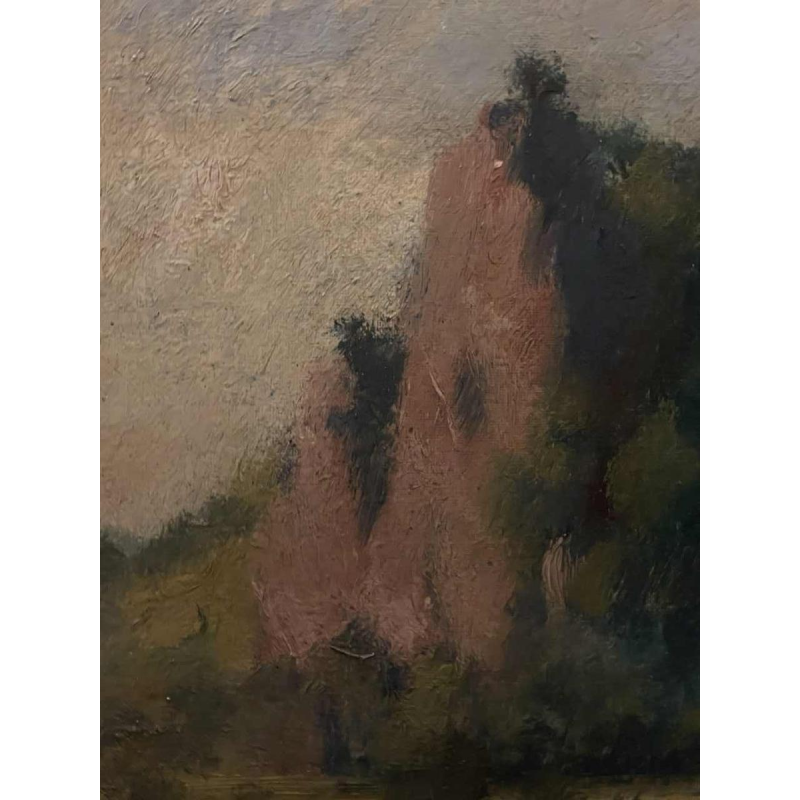 Yvonne PERIN (1905-1967): «  Vue de Meuse »