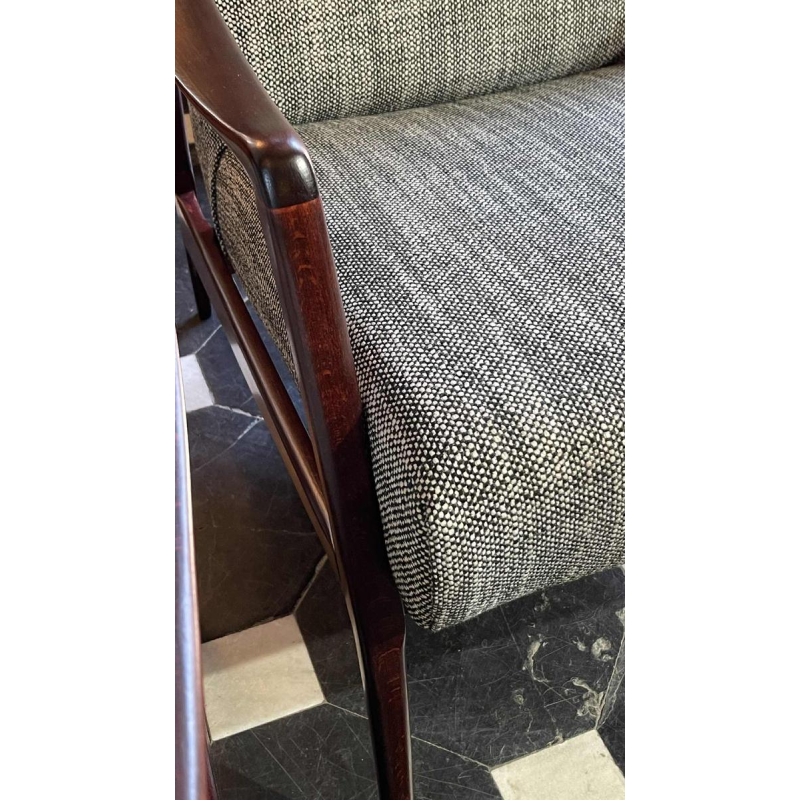 Pair of fully restored vintage armchairs, Scandinavian design, circa 1950