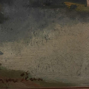 Yvonne PERIN (1905-1967): «  Vue de Meuse »