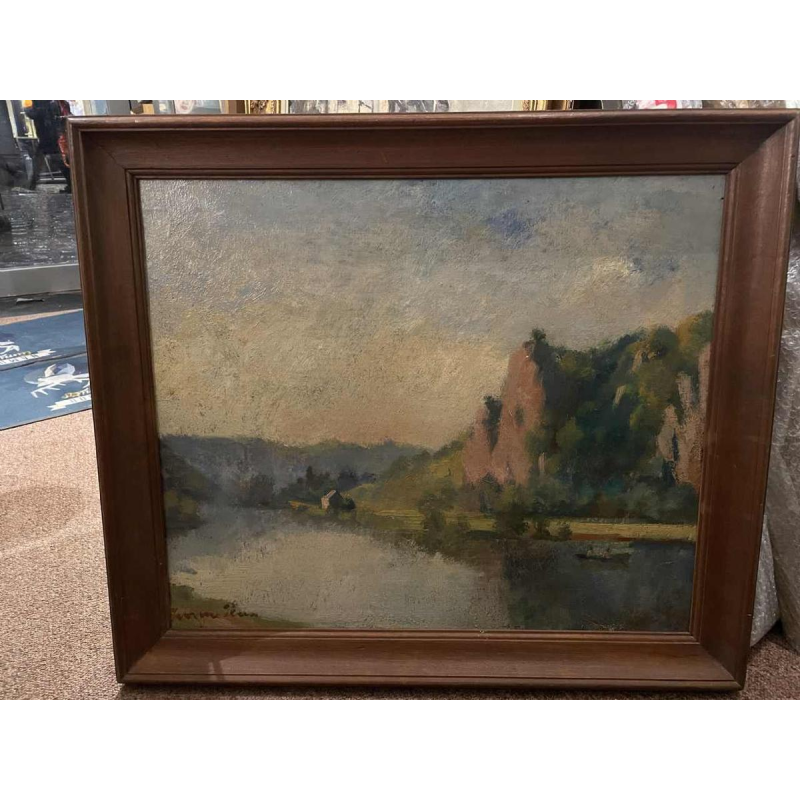 Yvonne PERIN (1905-1967): «  Vue de Meuse »