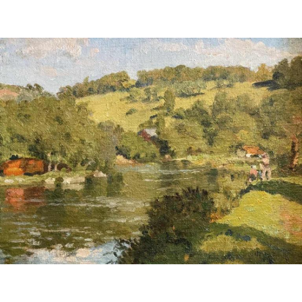 de RAKOWSKY Mecislas (1882-1947) « Paysage printanier »