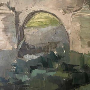 Ernest HANOTIAUX (1903-1970): Namen - De brug van Jambes over de Maas.