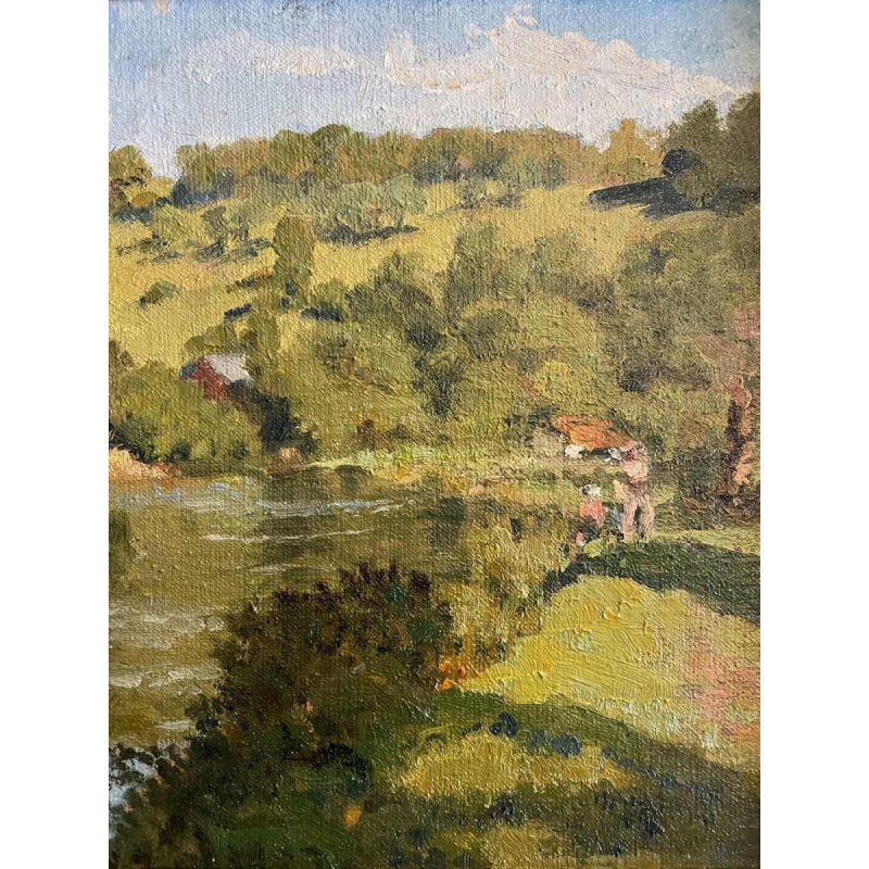 de RAKOWSKY Mecislas (1882-1947) « Paysage printanier »