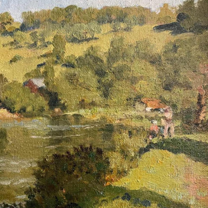 de RAKOWSKY Mecislas (1882-1947) « Paysage printanier »