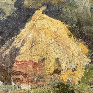 Eugène VAN MIERLO (1880-1972): « diseaux - meules de foin »