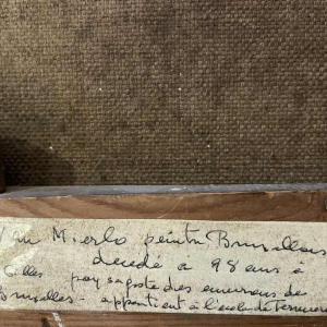 Eugène VAN MIERLO (1880-1972): « diseaux - meules de foin »