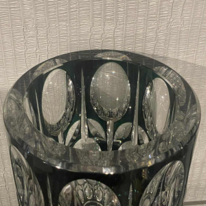 Val Saint Lambert Charles GRAFFART vase « fleurs têtes bêches » vers 1935