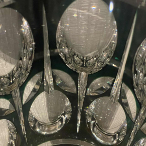 Val Saint Lambert Charles GRAFFART vase « fleurs têtes bêches » vers 1935