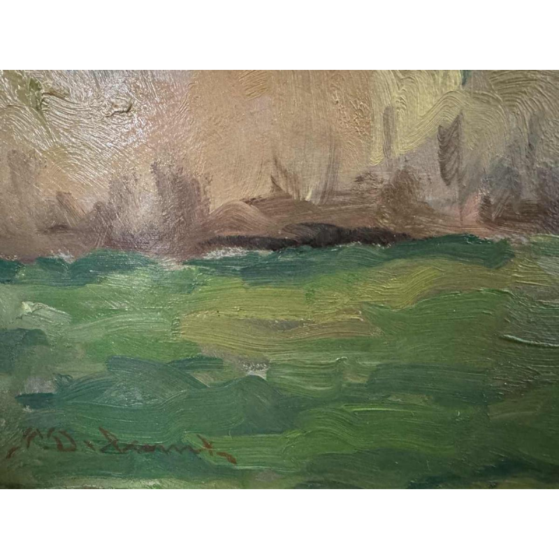 Dr Pierre DELCOURT (1914-): « Frahan - léglise et le séchoir à tabac »