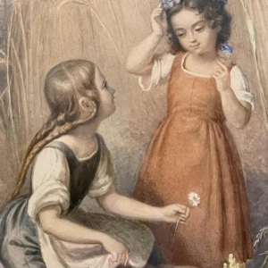 Carl (Karl) BURGGRAF (1803-1857): Girls in a cornfield.