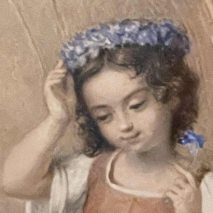 Carl (Karl) BURGGRAF (1803-1857): « les fillettes au champ de blé »