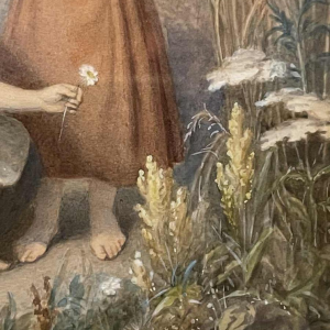 Carl (Karl) BURGGRAF (1803-1857): Girls in a cornfield.