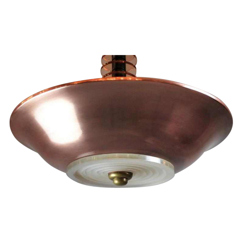 SOLD.SUSPENSION ART-DECO MODERNISTE VERS 1930-1940