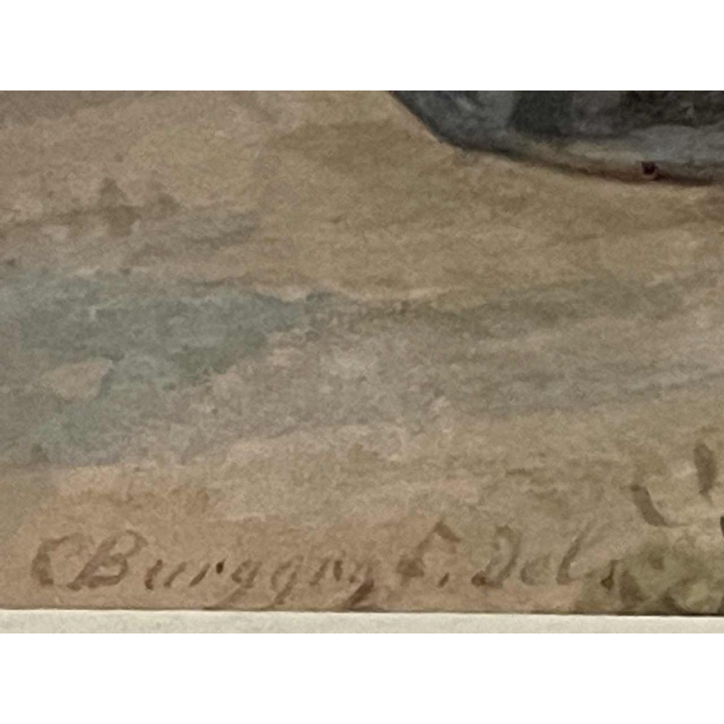 Carl (Karl) BURGGRAF (1803-1857): Meisjes in een korenveld.