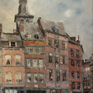 Alphonse CREPIN (1931-2010): « Namur - place Maurice Servais »