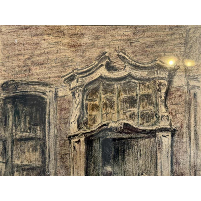 Albert DANDOY (1885-1977): “Deur van de pastorie van de Sint-Nicolaaskerk in Namen”