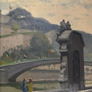 George LAMBILLOTTE (1915-1998): "Namur - gateway to the Sambre and Meuse".