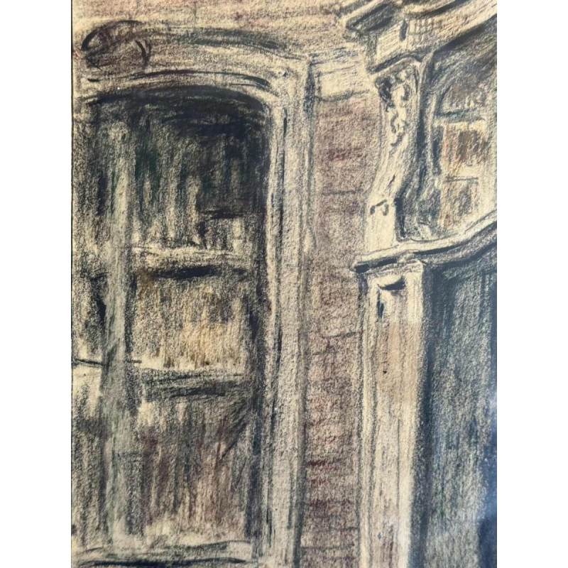 Albert DANDOY (1885-1977): “Door of the rectory of the Church of St. Nicholas in Namur”