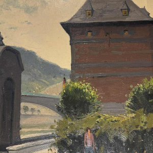 George LAMBILLOTTE (1915-1998): "Namur - gateway to the Sambre and Meuse".