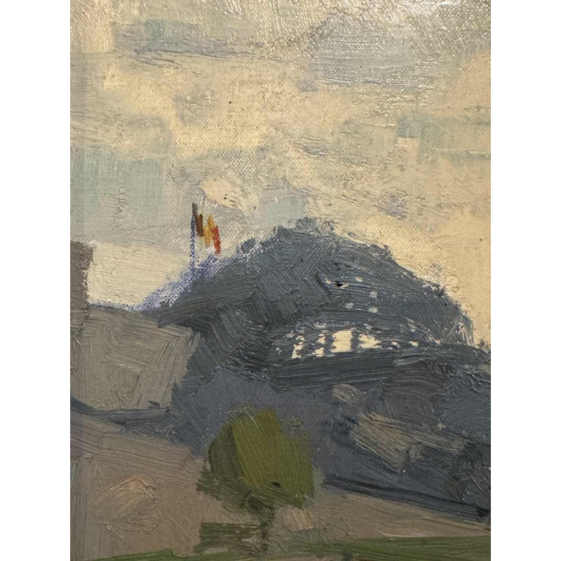 George LAMBILLOTTE (1915-1998): « Namur - porte de lentre Sambre et Meuse »