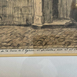 Albert DANDOY (1885-1977): « Porte de la cure de lEglise St Nicolas à Namur »