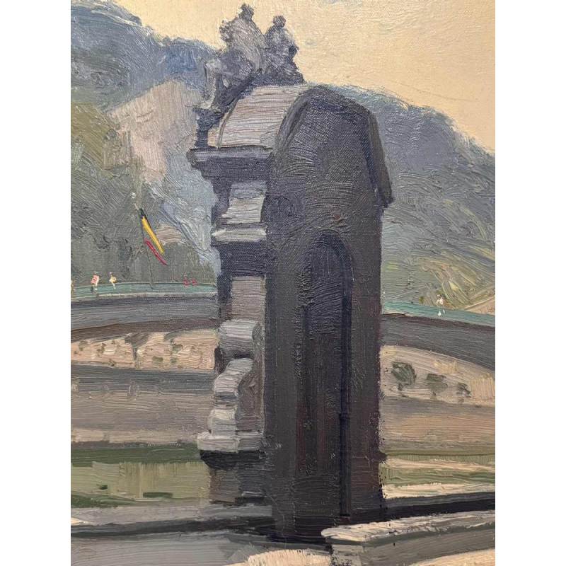 George LAMBILLOTTE (1915-1998): "Namur - gateway to the Sambre and Meuse".