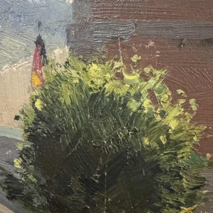 George LAMBILLOTTE (1915-1998): « Namur - porte de lentre Sambre et Meuse »