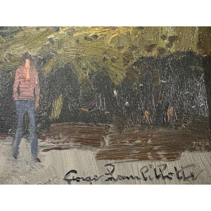 George LAMBILLOTTE (1915-1998): « Namur - porte de lentre Sambre et Meuse »