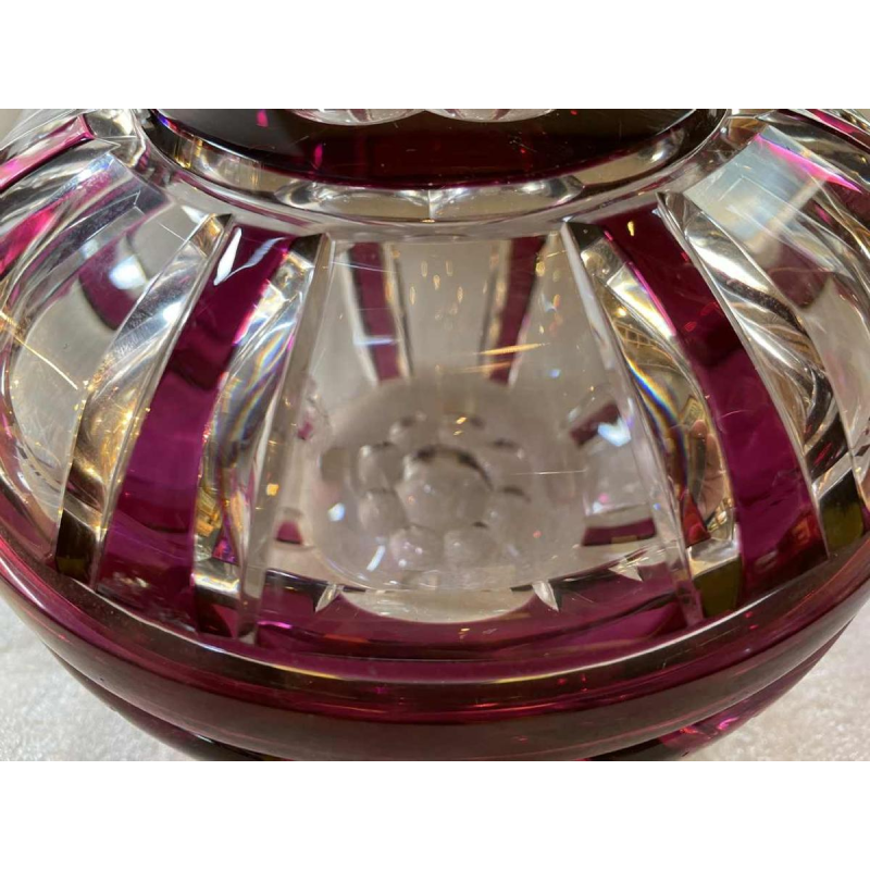 Art Deco kristallen snoepdoos van Val Saint-Lambert, periode 1925, Joseph Simon