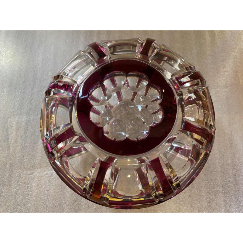 Val Saint-Lambert bonbonnière art déco en cristal époque 1925 Joseph Simon