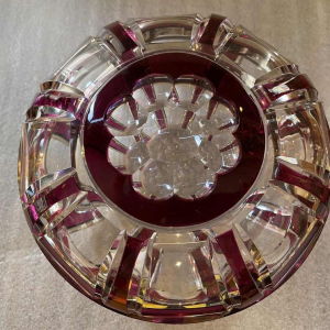 Art Deco kristallen snoepdoos van Val Saint-Lambert, periode 1925, Joseph Simon