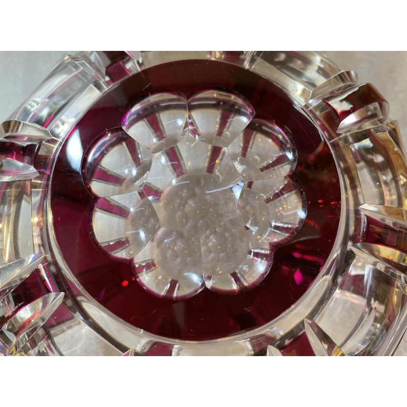 Val Saint-Lambert Art Deco crystal candy box, 1925 period, Joseph Simon