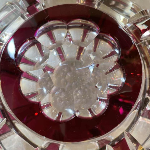 Val Saint-Lambert bonbonnière art déco en cristal époque 1925 Joseph Simon