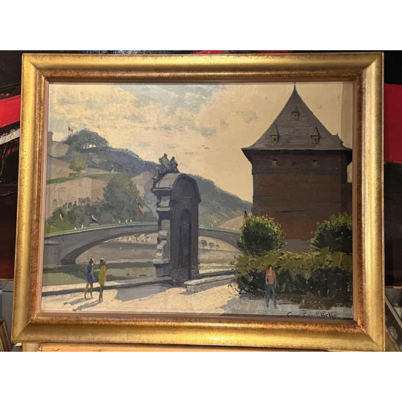 George LAMBILLOTTE (1915-1998): "Namur - gateway to the Sambre and Meuse".